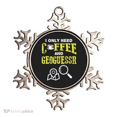 I Only Need Coffee And Geoguessr Gamer Ornament