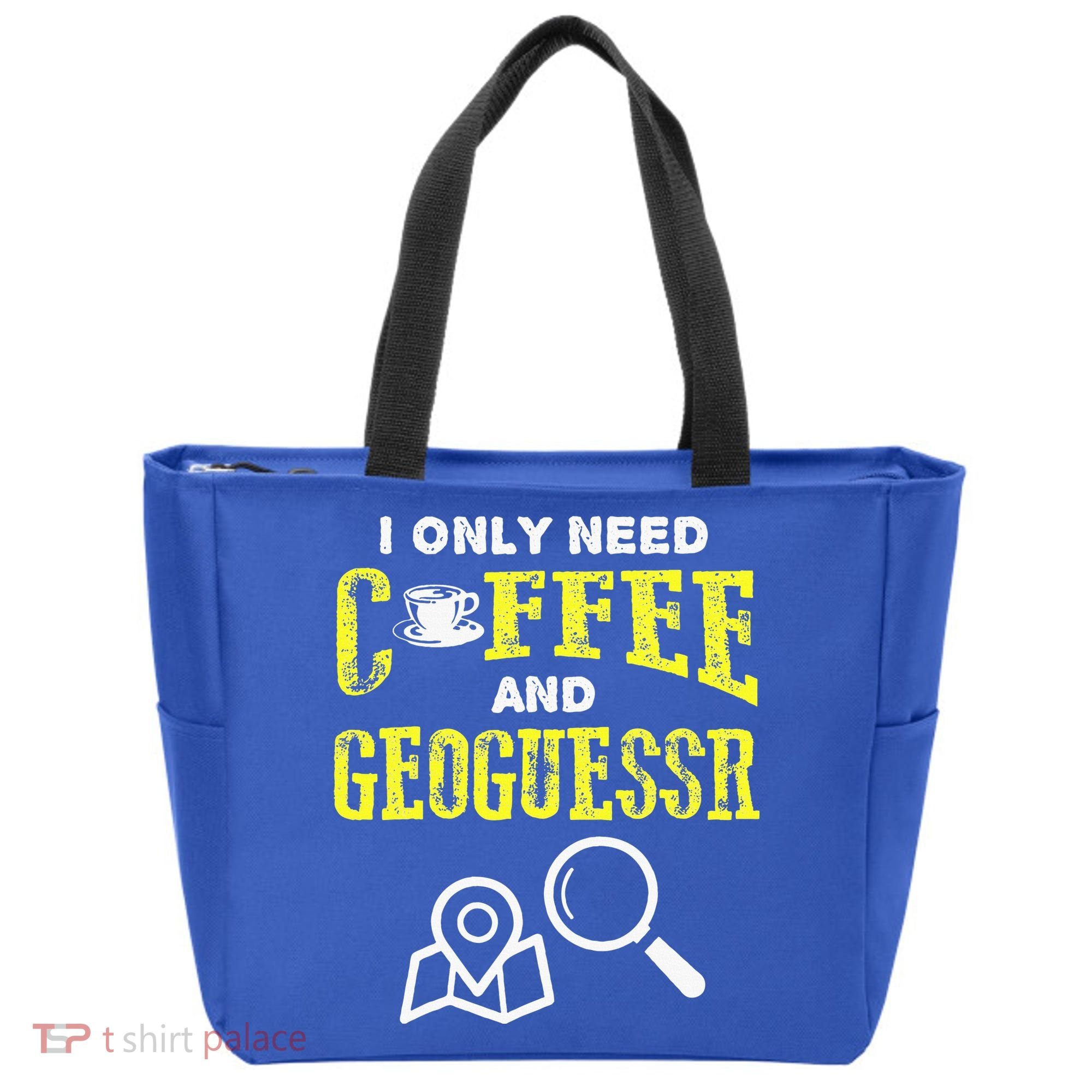 I Only Need Coffee And Geoguessr Gamer Tote Bag
