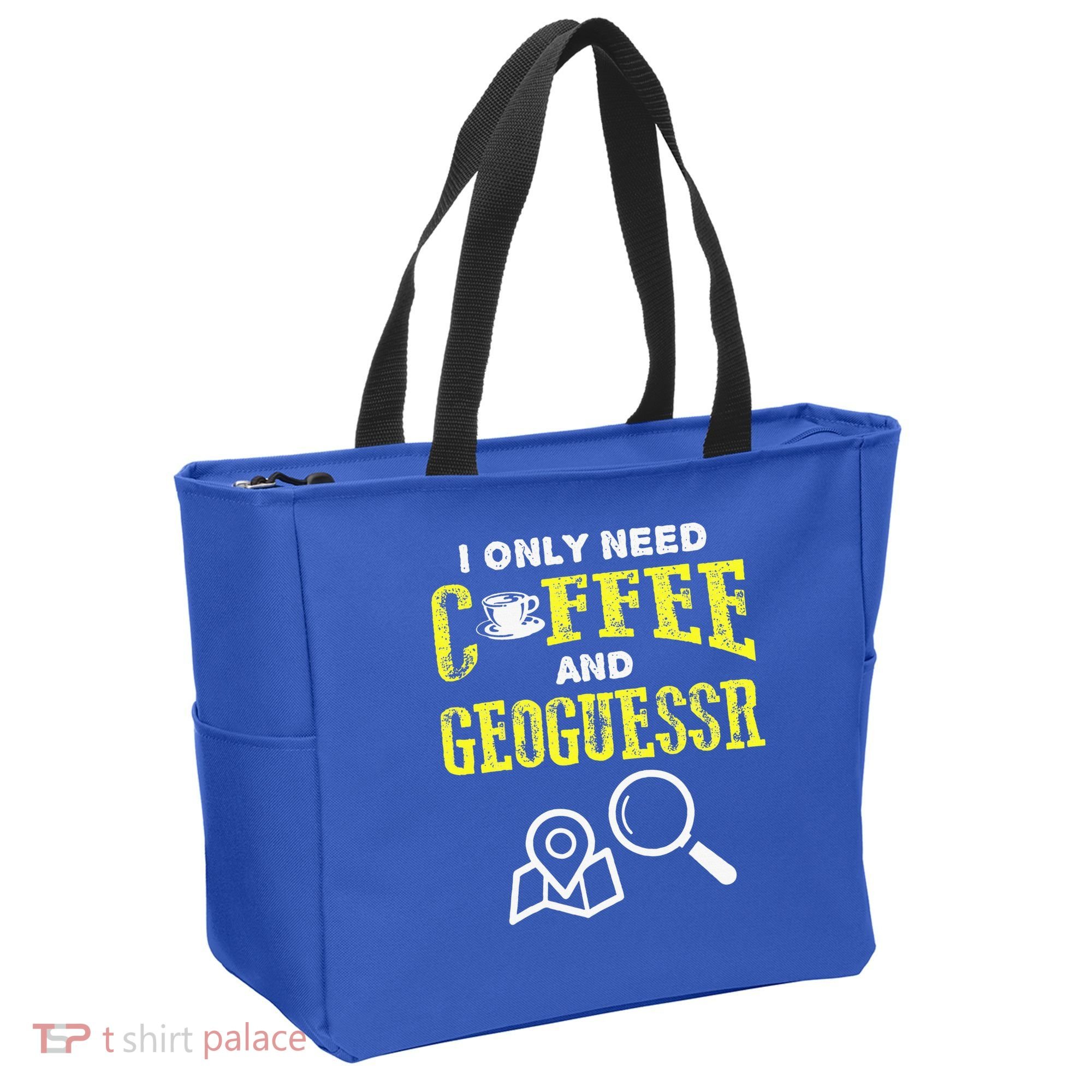 I Only Need Coffee And Geoguessr Gamer Tote Bag
