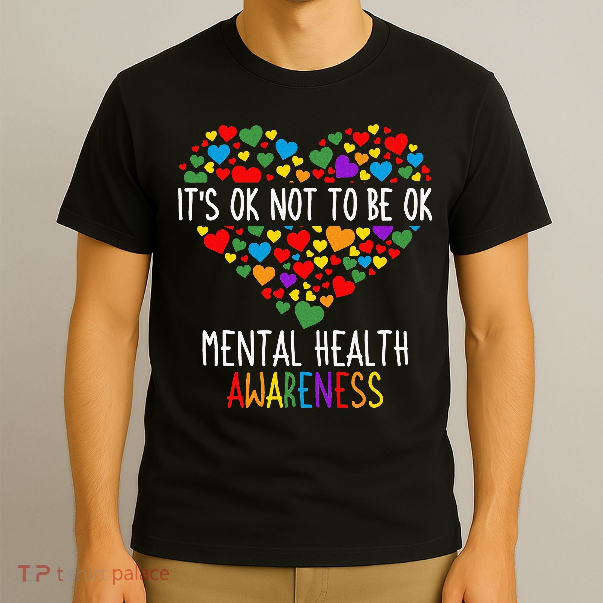 It's Ok Not To Be Ok Mental Health Awareness Green Ribbon T-Shirt