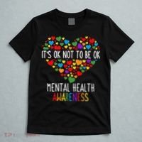 It's Ok Not To Be Ok Mental Health Awareness Green Ribbon T-Shirt thumb 5