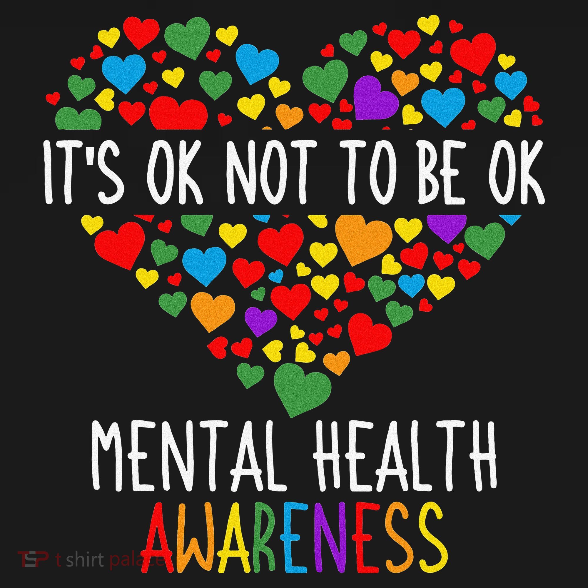 It's Ok Not To Be Ok Mental Health Awareness Green Ribbon T-Shirt