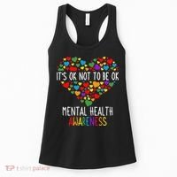 It's Ok Not To Be Ok Mental Health Awareness Green Ribbon Women's Tank Top thumb 0