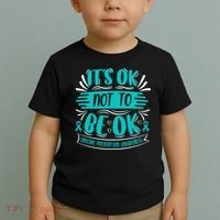 It's Ok Not To Be Ok Suicide Prevention Awareness Toddler T-Shirt thumb 2