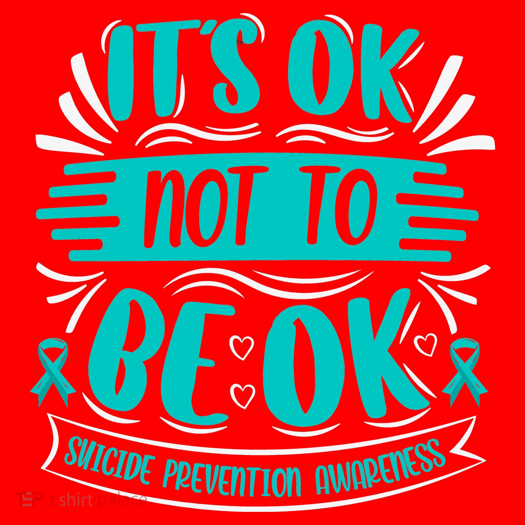 It's Ok Not To Be Ok Suicide Prevention Awareness Santa Hat