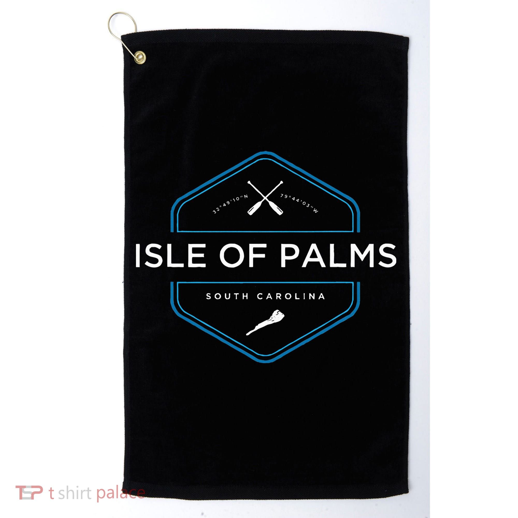 Isle Of Palms South Carolina Beach Golf Towel