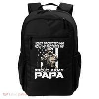 I Once Protected Him Now He Protects Me Proud Army Papa Backpack thumb 0