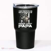 I Once Protected Him Now He Protects Me Proud Army Papa Tumbler thumb 0