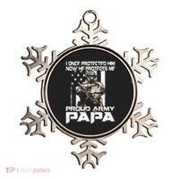 I Once Protected Him Now He Protects Me Proud Army Papa Ornament thumb 0