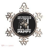 I Once Protected Him Now He Protects Me Proud Army Pappy Ornament thumb 0