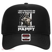I Once Protected Him Now He Protects Me Proud Army Pappy Hat thumb 0
