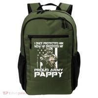I Once Protected Him Now He Protects Me Proud Army Pappy Backpack thumb 0
