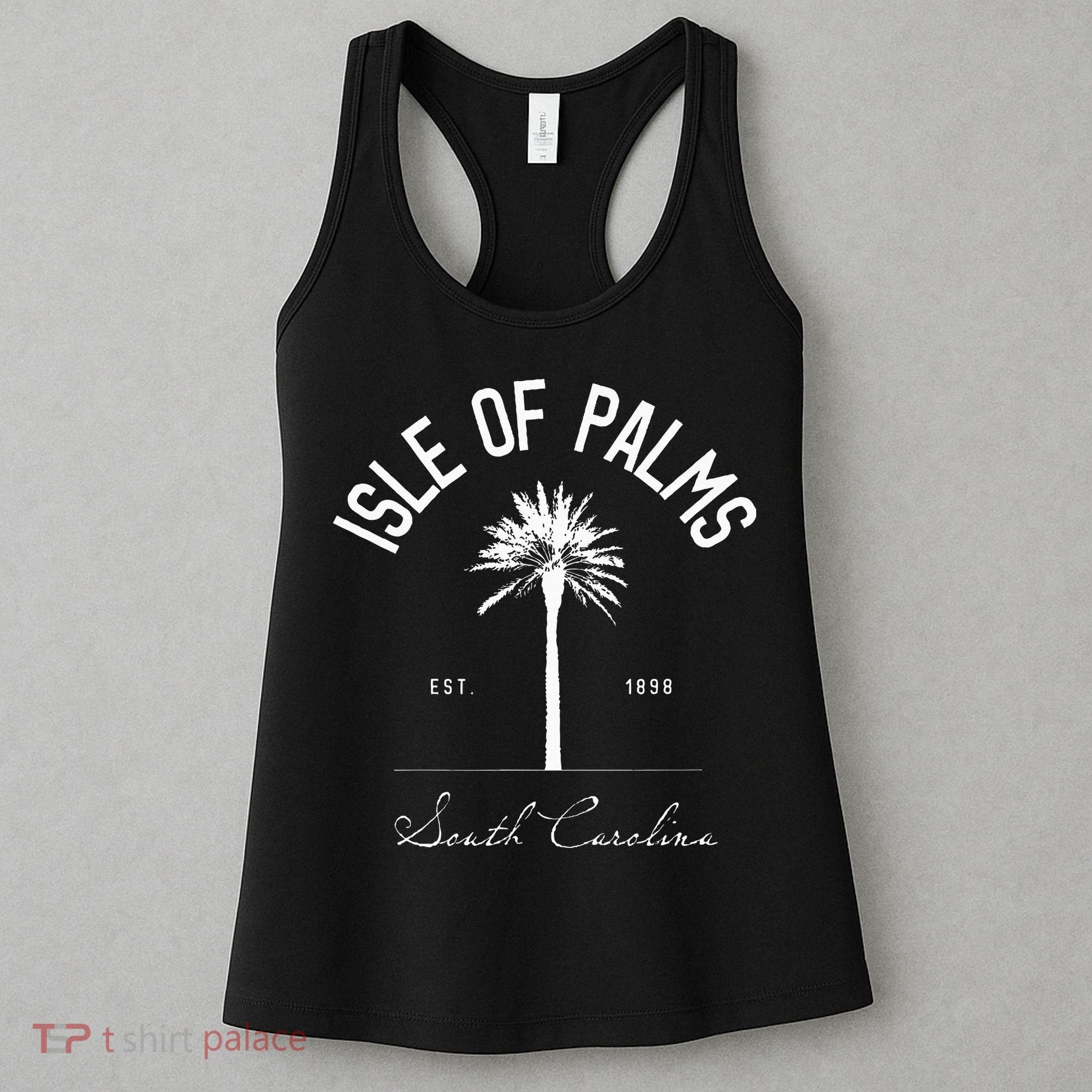 Isle Of Palms Sc Palm Tree Isle Of Palms Beach Gift Women's Tank Top