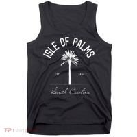 Isle Of Palms Sc Palm Tree Isle Of Palms Beach Gift Tank Top thumb 0