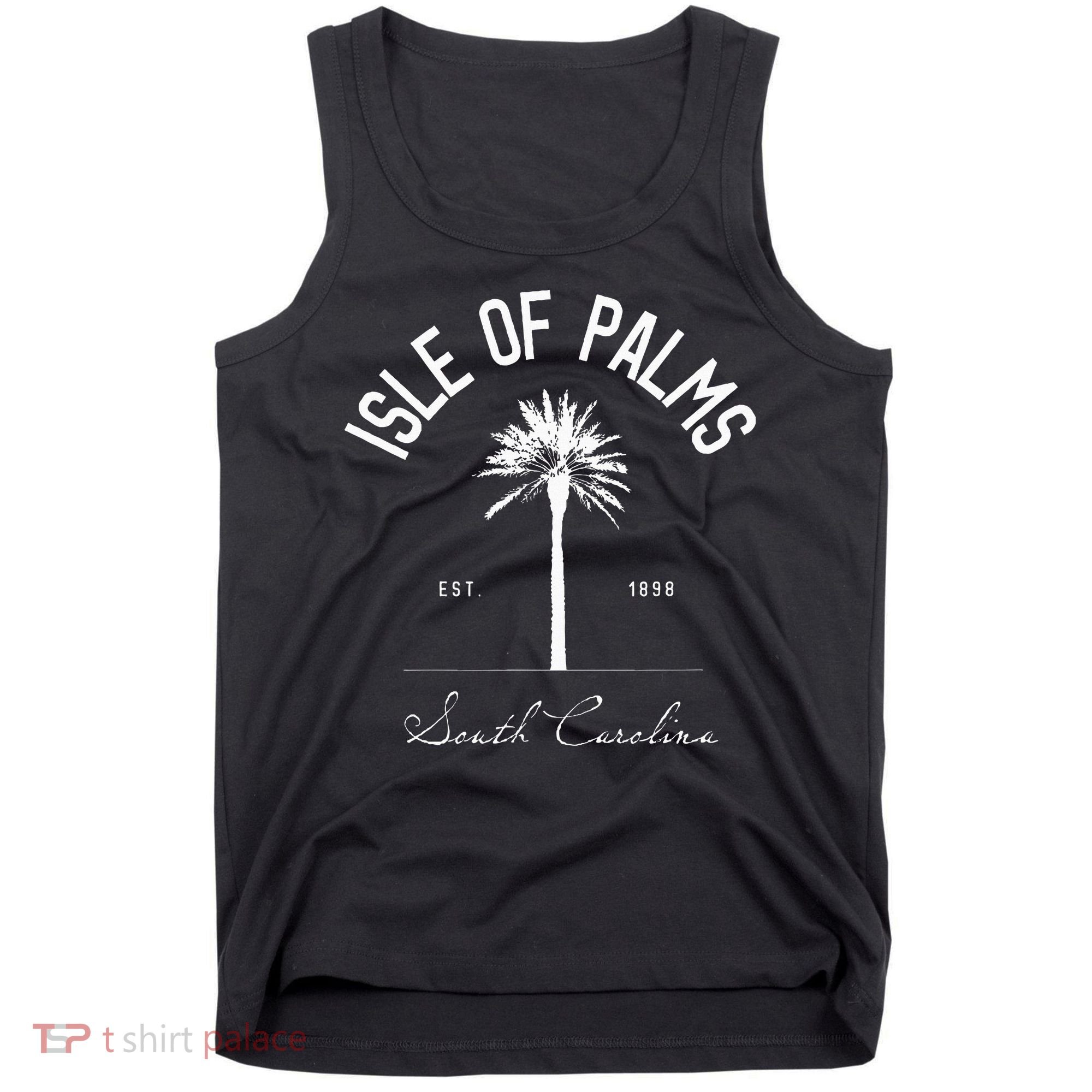 Isle Of Palms Sc Palm Tree Isle Of Palms Beach Gift Tank Top