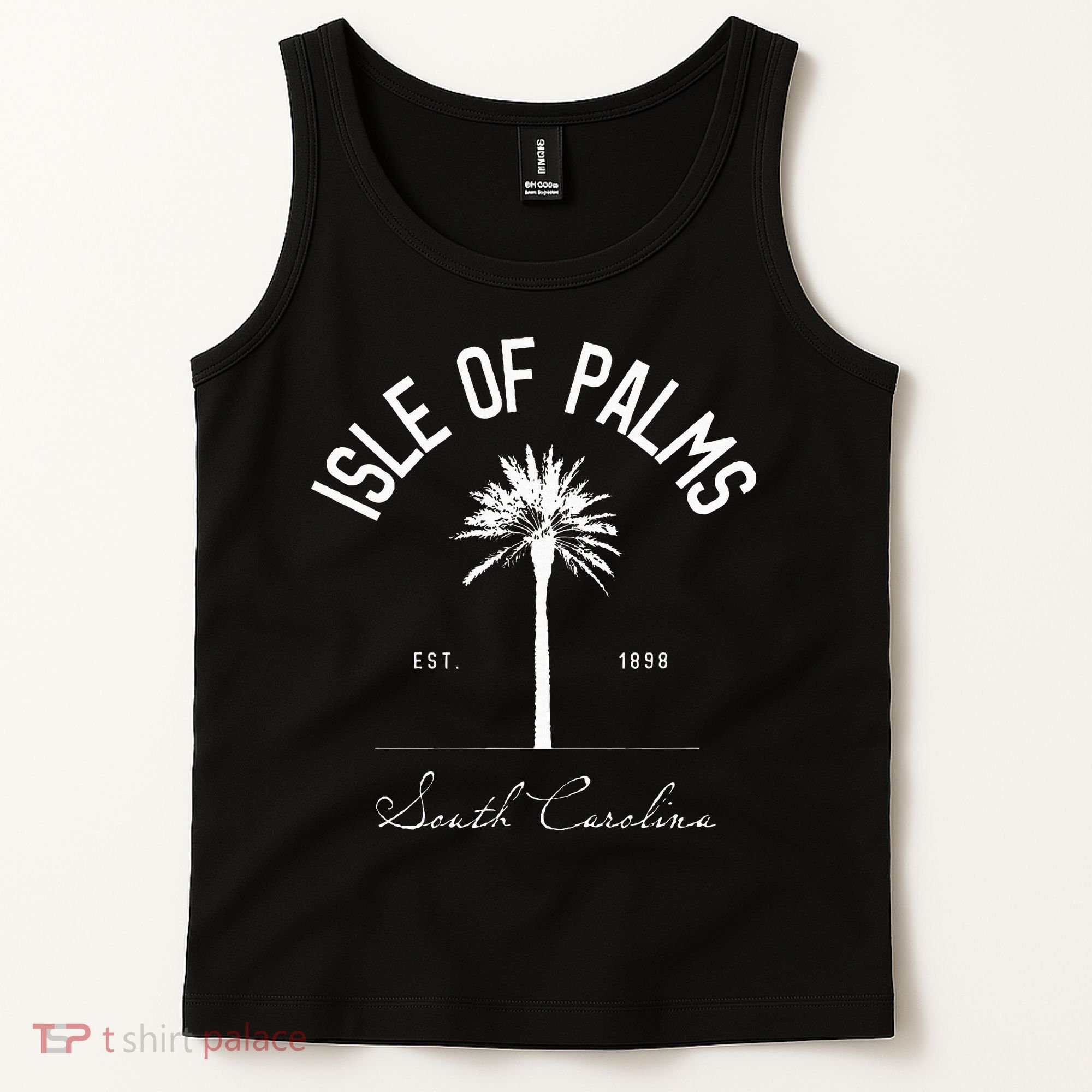 Isle Of Palms Sc Palm Tree Isle Of Palms Beach Gift Tank Top