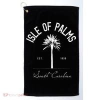 Isle Of Palms Sc Palm Tree Isle Of Palms Beach Gift Golf Towel thumb 0