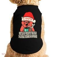 Instead Of Presents This Year Naughty Cat Xmas Doggie Tank thumb 0