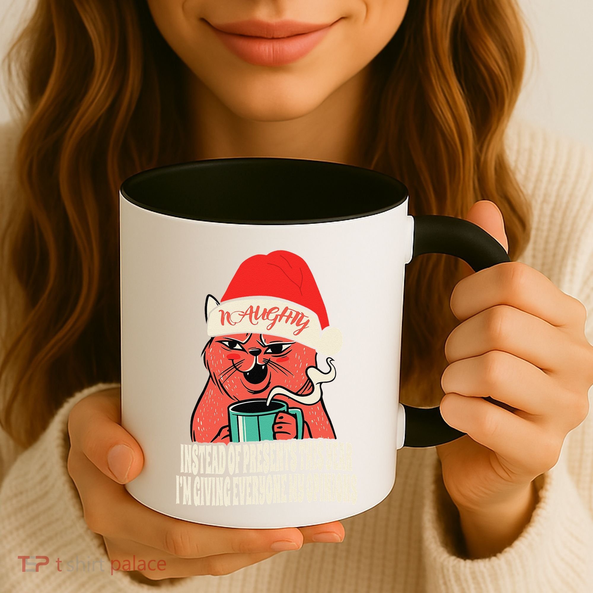 Instead Of Presents This Year Naughty Cat Xmas Coffee Mug