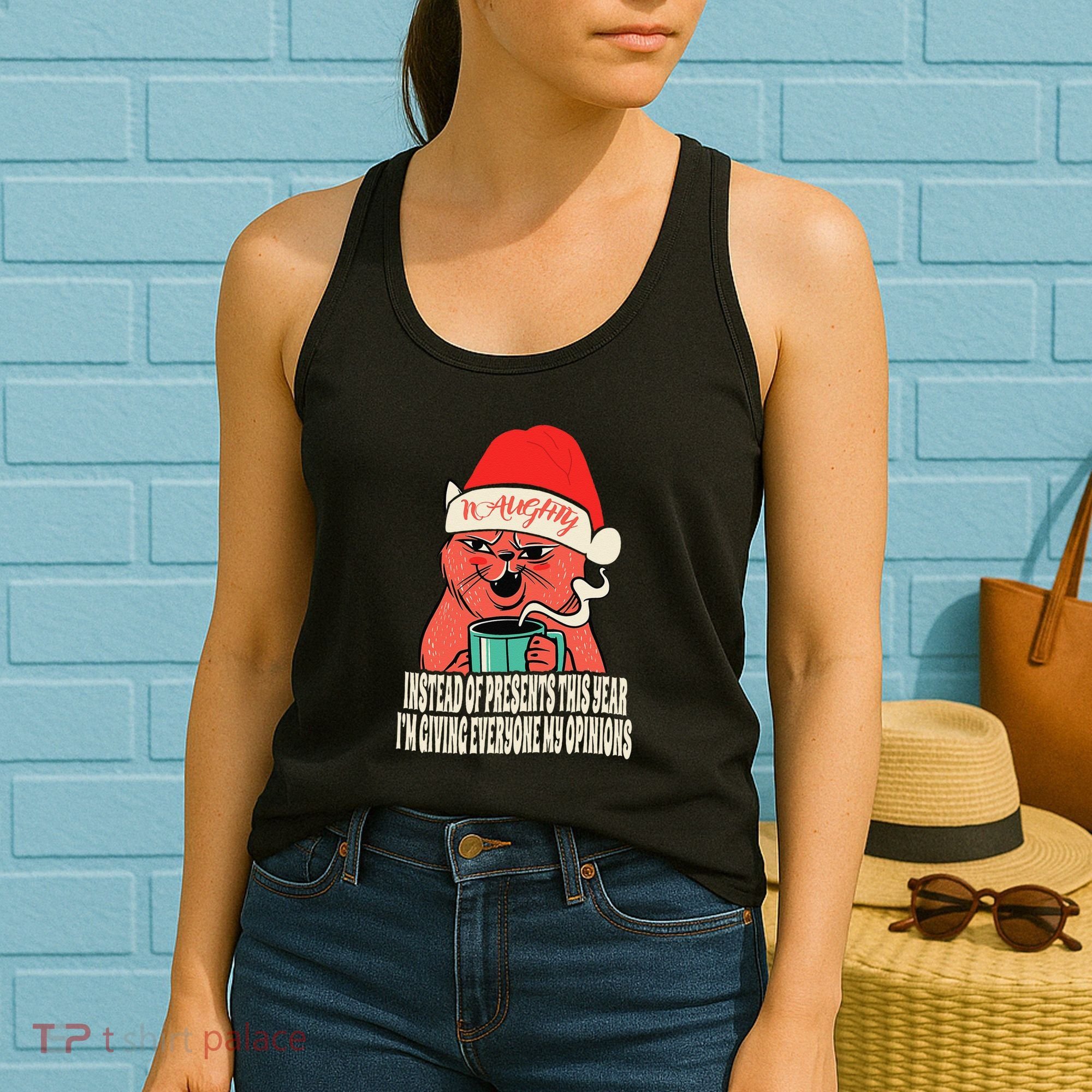 Instead Of Presents This Year Naughty Cat Xmas Women's Tank Top