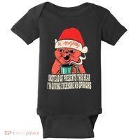 Instead Of Presents This Year Naughty Cat Xmas Baby Bodysuit thumb 0