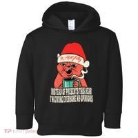 Instead Of Presents This Year Naughty Cat Xmas Toddler Hoodie thumb 0