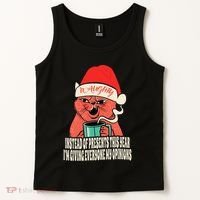 Instead Of Presents This Year Naughty Cat Xmas Tank Top thumb 2