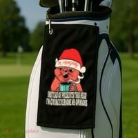 Instead Of Presents This Year Naughty Cat Xmas Golf Towel thumb 2
