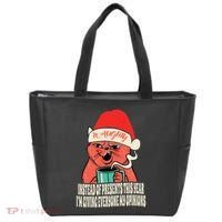 Instead Of Presents This Year Naughty Cat Xmas Tote Bag thumb 0