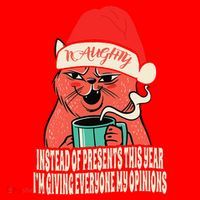 Instead Of Presents This Year Naughty Cat Xmas Santa Hat thumb 1