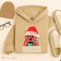 Instead Of Presents This Year Naughty Cat Xmas Hoodie thumb 4