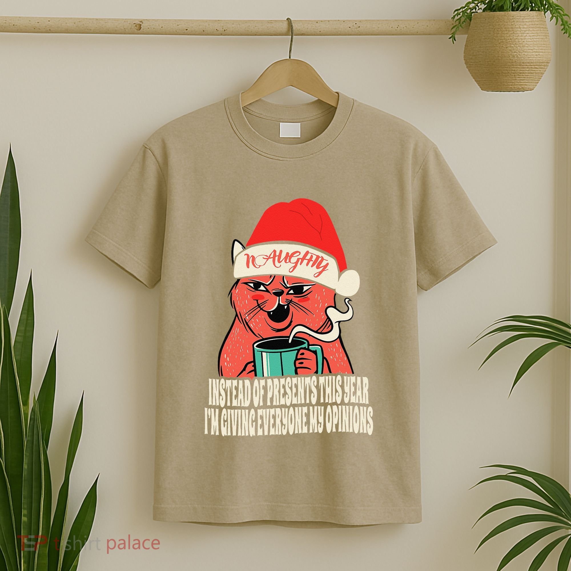 Instead Of Presents This Year Naughty Cat Xmas T-Shirt