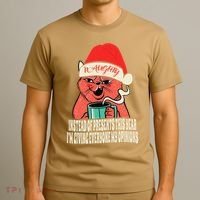 Instead Of Presents This Year Naughty Cat Xmas T-Shirt thumb 3