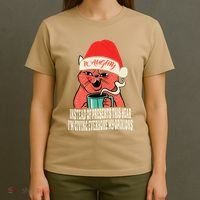 Instead Of Presents This Year Naughty Cat Xmas T-Shirt thumb 4