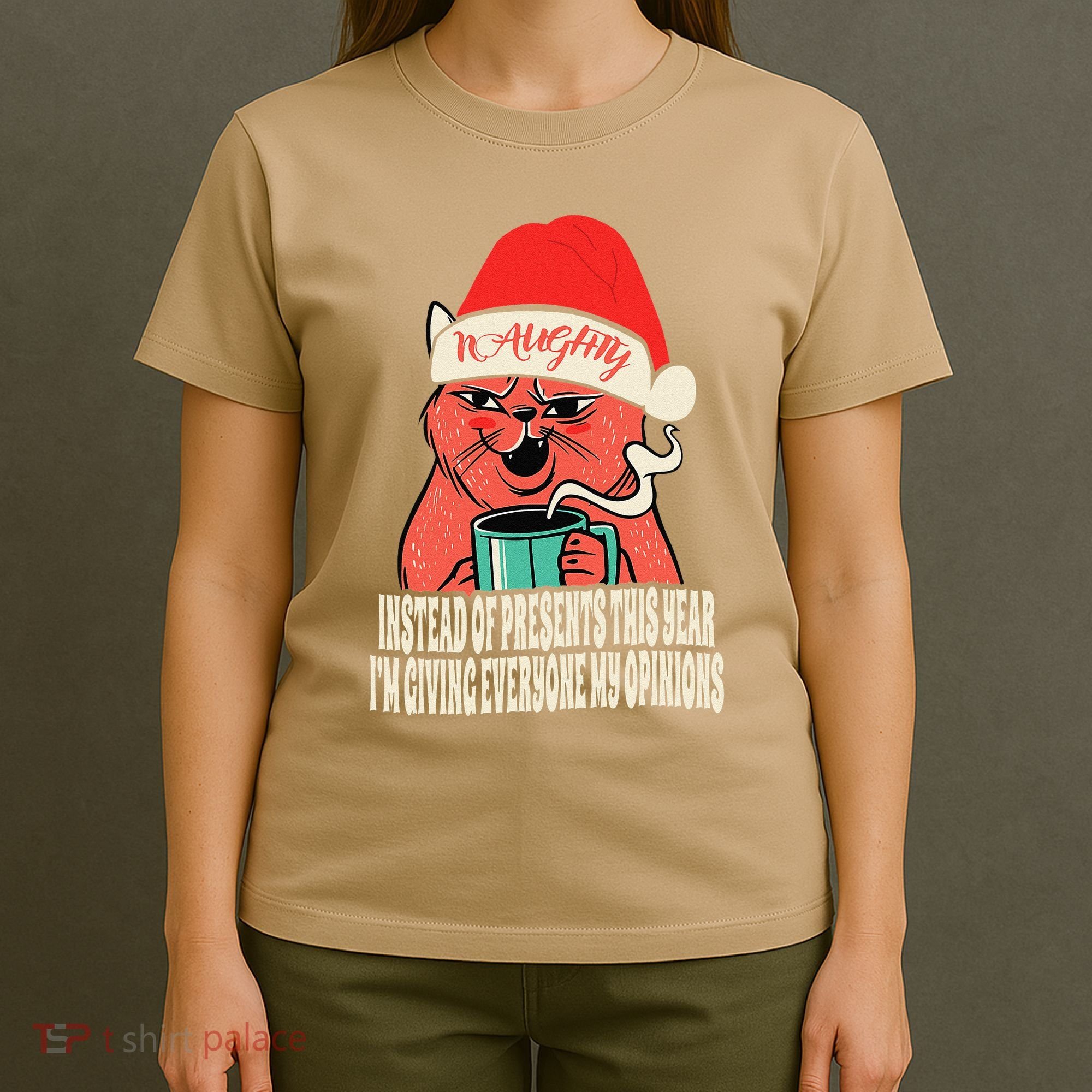 Instead Of Presents This Year Naughty Cat Xmas T-Shirt