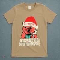 Instead Of Presents This Year Naughty Cat Xmas T-Shirt thumb 5