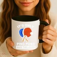 It's Only Ping Pong Said The Loser, Funny Ping Pong Player Coffee Mug thumb 3