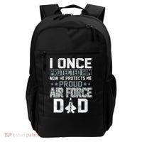 I ONCE PROTECTED Him NOW HE PROTECTS ME PROUD AIR FORCE DAD Backpack thumb 0