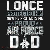 I ONCE PROTECTED Him NOW HE PROTECTS ME PROUD AIR FORCE DAD Backpack thumb 2