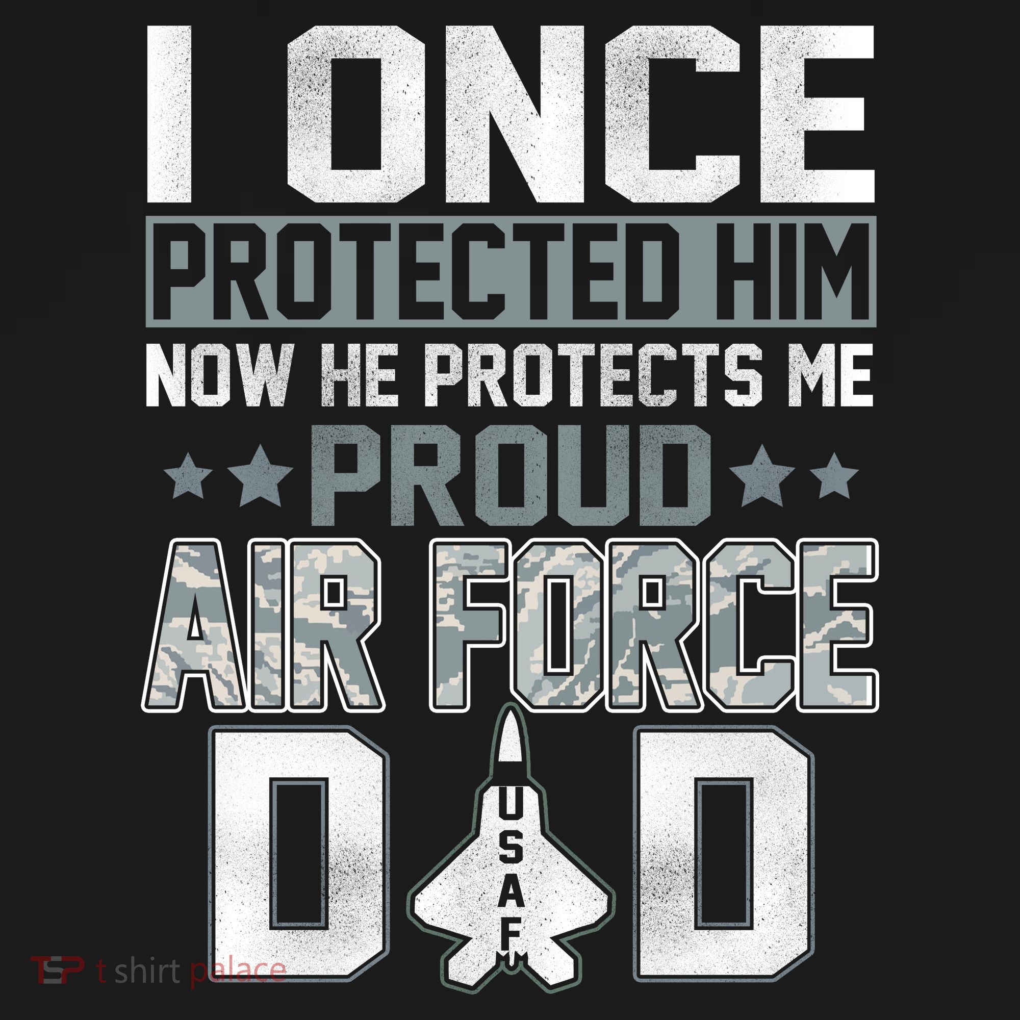 I ONCE PROTECTED Him NOW HE PROTECTS ME PROUD AIR FORCE DAD Ornament