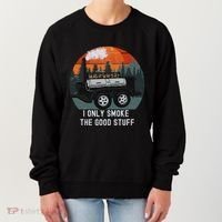 I Only Smoke The Good Stuff Funny Bbq Smoker Saying Women's Sweatshirt thumb 0