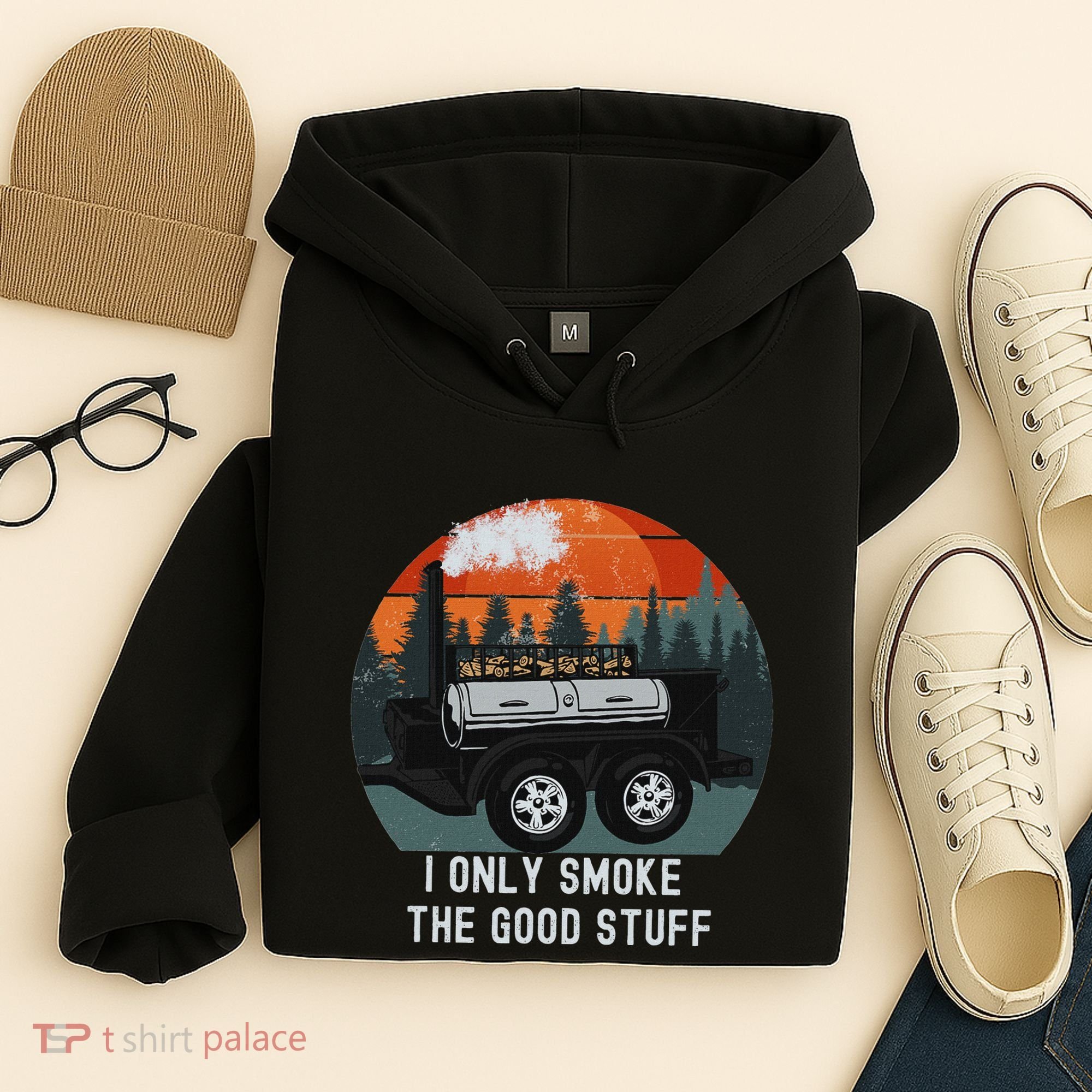 I Only Smoke The Good Stuff Funny Bbq Smoker Saying Hoodie