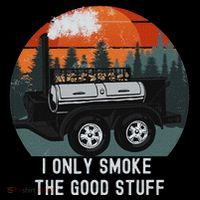 I Only Smoke The Good Stuff Funny Bbq Smoker Saying Ornament thumb 1