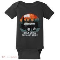 I Only Smoke The Good Stuff Funny Bbq Smoker Saying Baby Bodysuit thumb 0