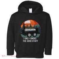 I Only Smoke The Good Stuff Funny Bbq Smoker Saying Toddler Hoodie thumb 0