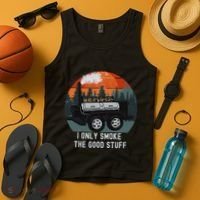 I Only Smoke The Good Stuff Funny Bbq Smoker Saying Tank Top thumb 4