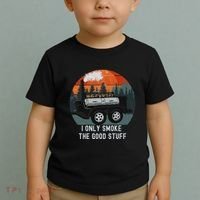 I Only Smoke The Good Stuff Funny Bbq Smoker Saying Toddler T-Shirt thumb 2