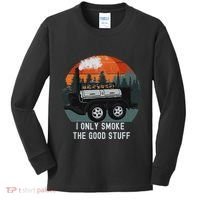 I Only Smoke The Good Stuff Funny Bbq Smoker Saying Kids Long Sleeve Shirt thumb 0
