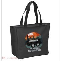 I Only Smoke The Good Stuff Funny Bbq Smoker Saying Tote Bag thumb 2