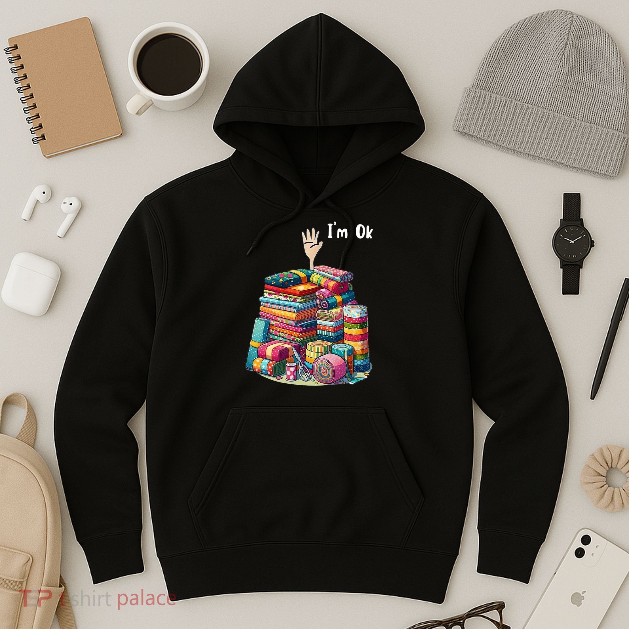 IM Ok Sewing Quilting Hoodie